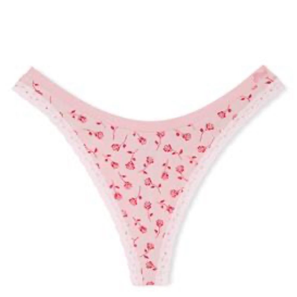 💋Pink  rose thong